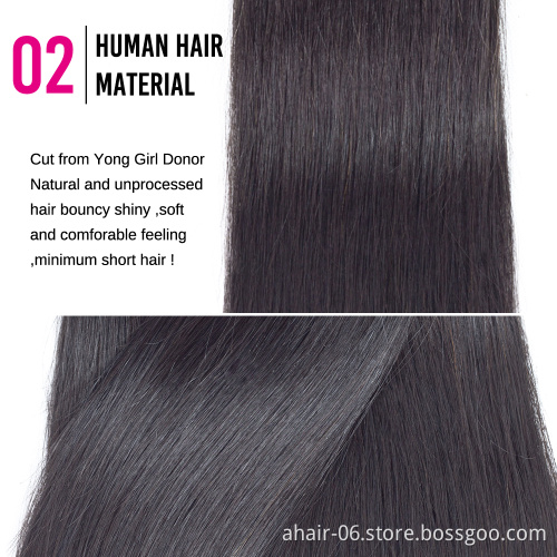 Wholesale 100% Virgin Remy Straight Human Hair Bundles